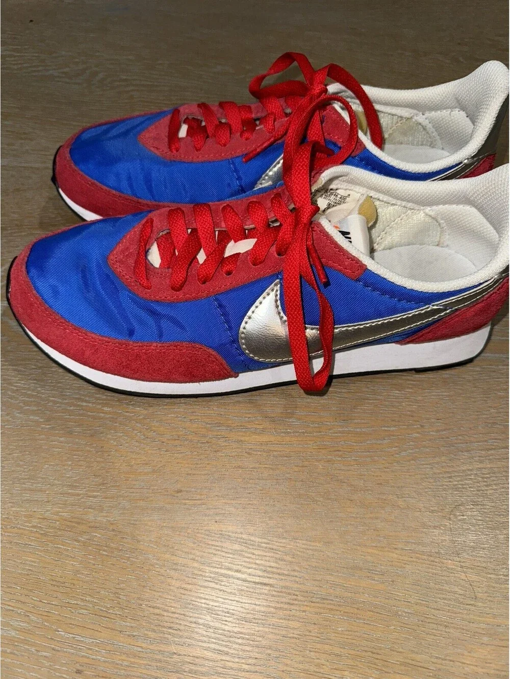 Nike Waffle Trainer 2 SP Red Blue DC2646 Sz 7M 8.5W Sneakers Tennis Shoes